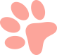 banner pink foot shape